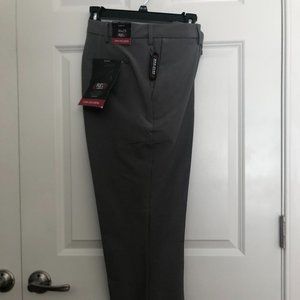 Van Heusen Flex3 Slim-Fit Stretch No-Iron Pants Smoked Grey 36x29